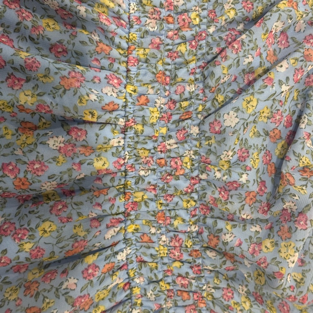 Trixxi Girl Blue Floral Dress - Picture 4 of 5